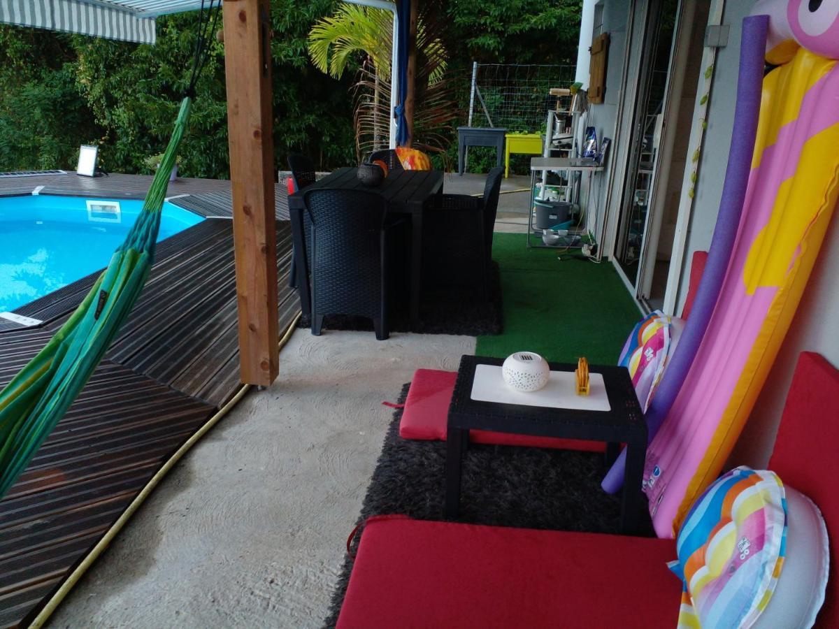Chambre Chez L'Habitant Avec Piscine Privative Et Vue Panoramique Sur La Mer Des Caraibes Desmarinieres Экстерьер фото